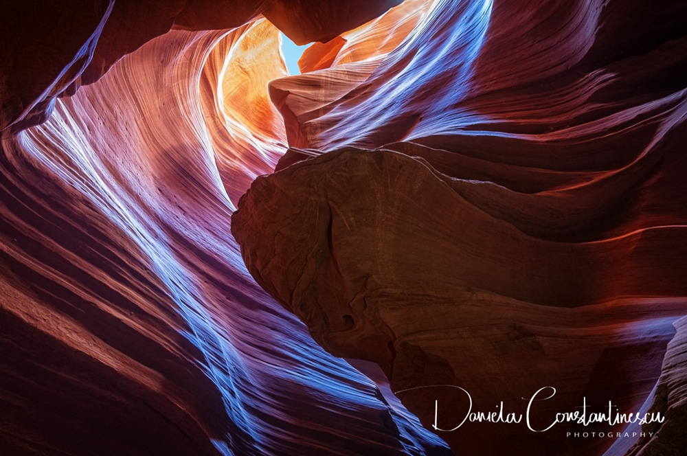 Antelope Canyon Sculptured Shapes cut into Sandstone